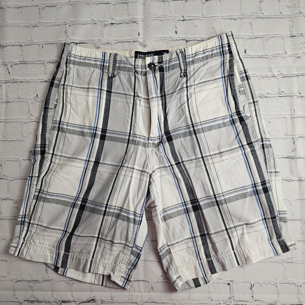 American Eagle Outfitters Chino Shorts Mens Size 31 Plaid Golf Casual 2009